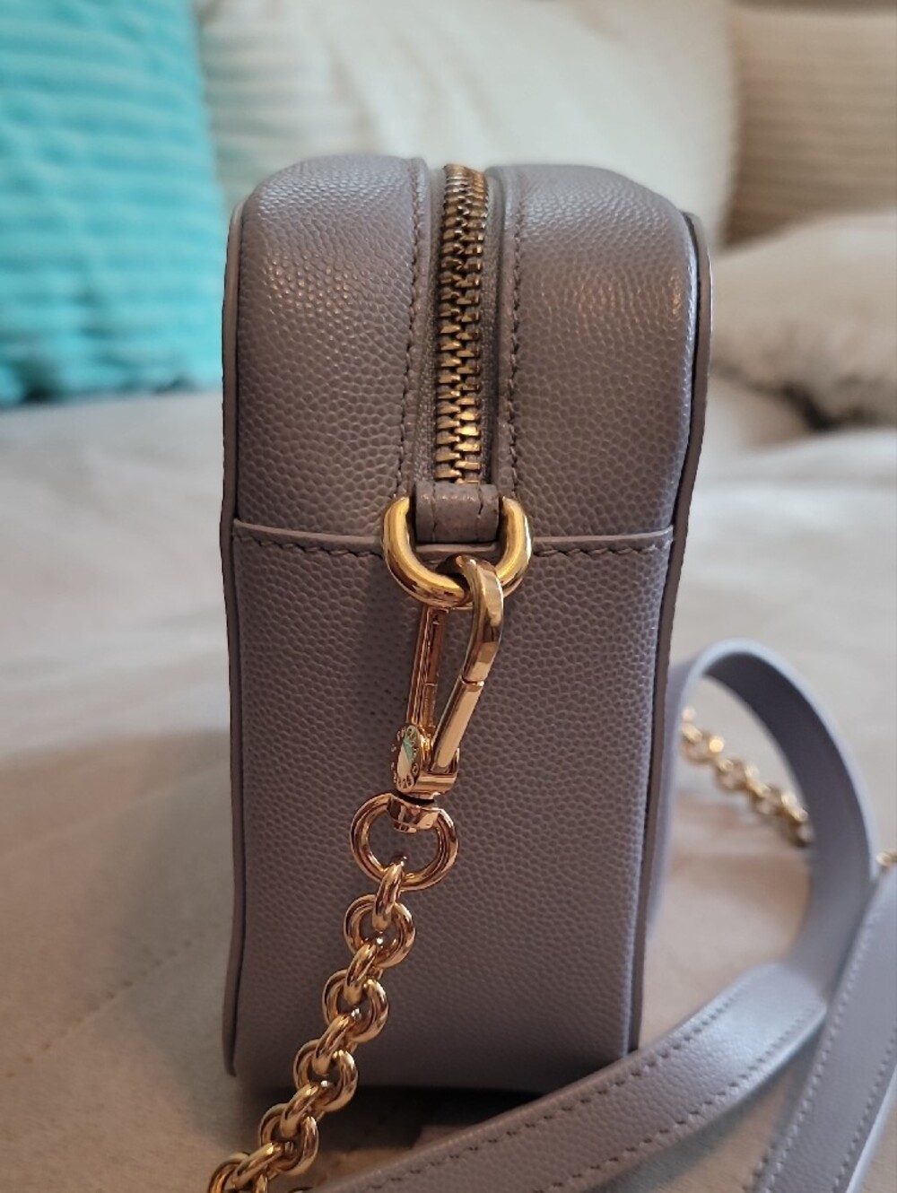 Furla Brava Mini Crossbody Bag In Bluish Purple EUC - Picture 5 of 15